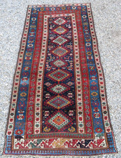 Fantastic Caucasian Rug with Beautiful Pattern 270cm x 126cm Circa 1900