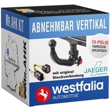 Westfalia Anhängerkupplung abnehm. für Mazda 3 Fließheck 13-19 +13pol spezifisch