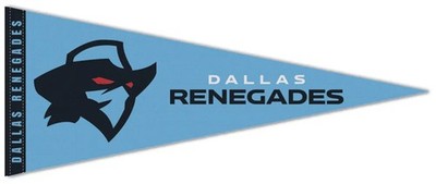 DALLAS RENEGADES Official UFL Team Premium Felt Collectors 12x30 PENNANT