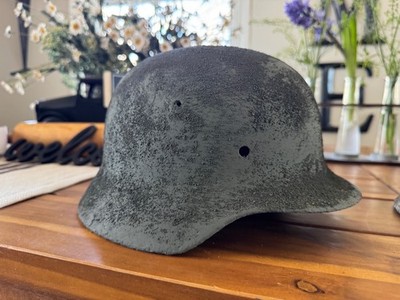 WW2 WWII original German M35 Helmet shell refurbished from relic.