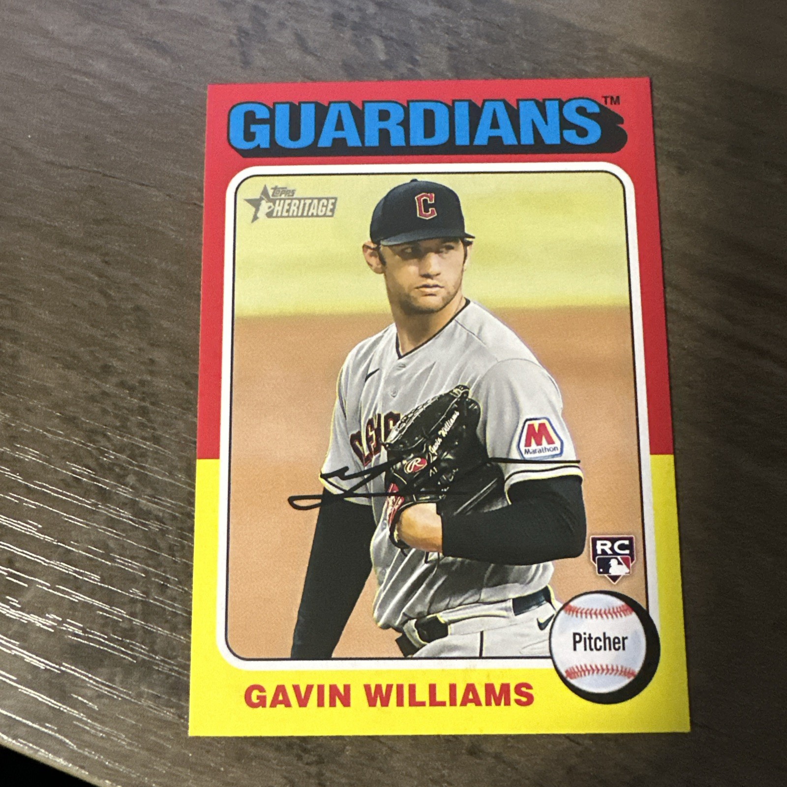 2024 Topps Heritage - Color Swap Variation Gavin Williams #489 (RC)
