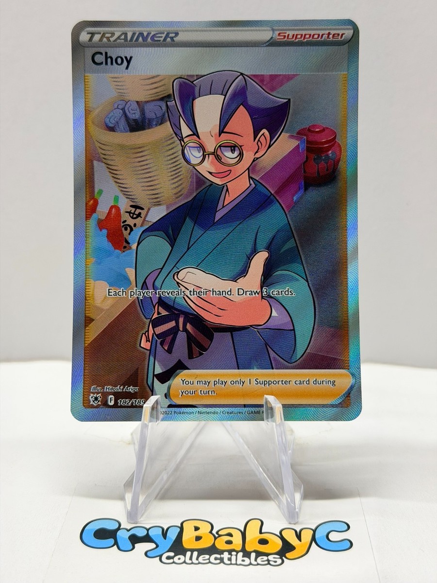 choy pokemon card value Pokemon Sword & Shield Astral Radiance Rare Rainbow Choy #200