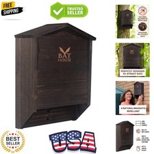 The Ultimate Wooden Bat House for Outdoors - A Large Double Chamber Box Perfe...