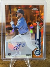 2020 Topps Chrome Rookie Orange Sapphire Jake Fraley Rookie Auto SSP/25 RA-JF