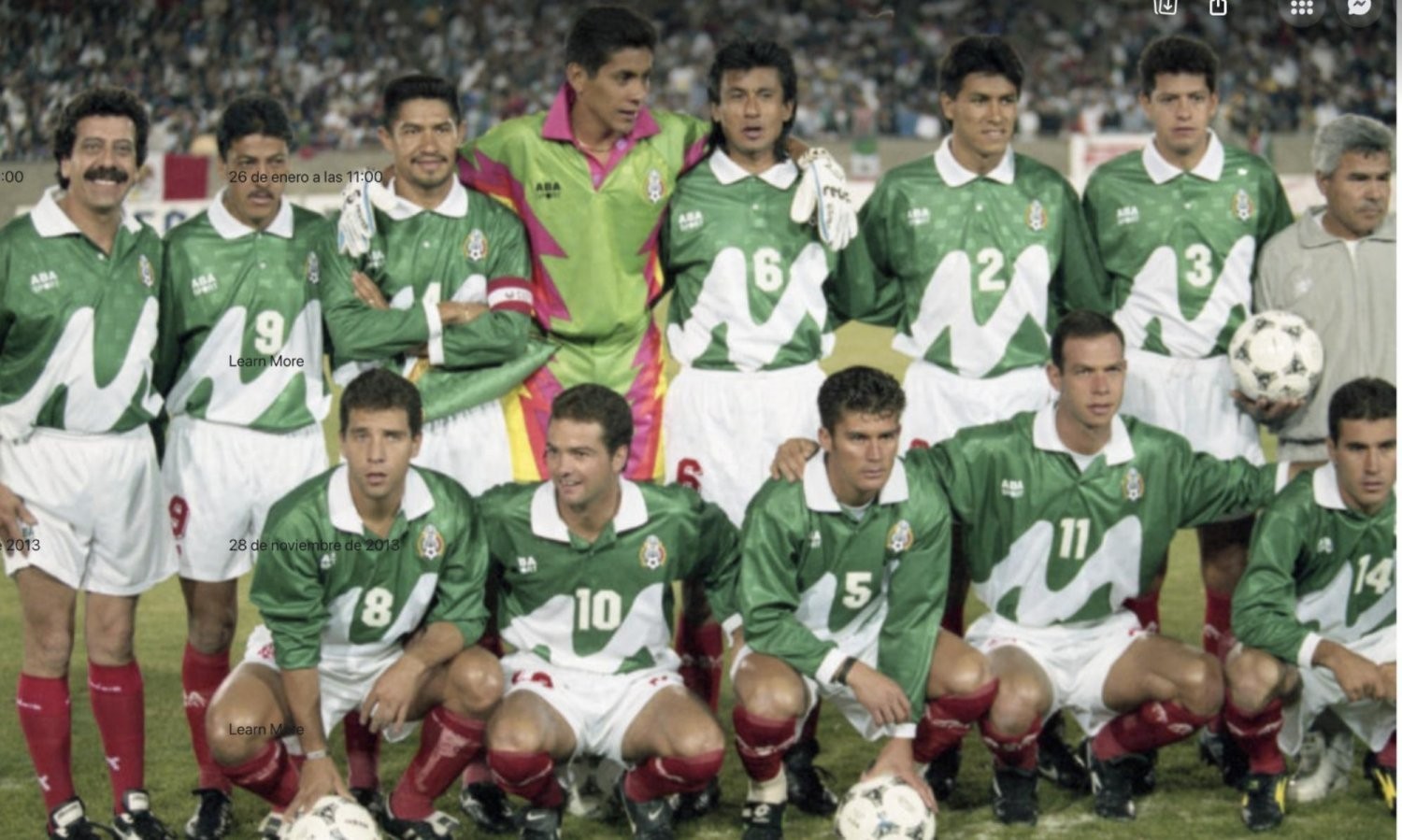 Mexico Jersey ABA SPORT 1995 XL Copa America 1995
