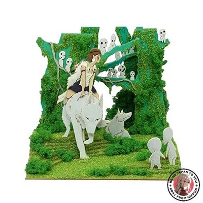 NEW OJOP Sankei Studio Ghibli Mini Princess Mononoke Forest of Spirits Paper