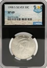 1998 S 50C Silver Half Dollar Matte Finish NGC SP 69