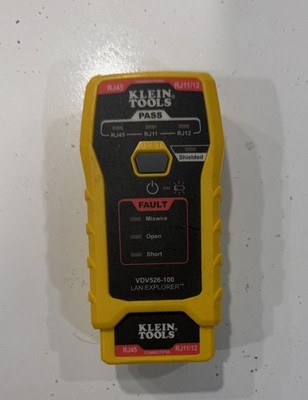 KLEIN TOOLS VDV526-100 LAN EXPLORER CABLE TESTER BATTERY INCLUDED