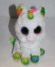 TY Beanie Boos TySilk Pixy Unicorn 6" Rainbow Horn Plush Soft Toy Stuffed Animal
