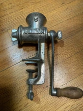 Climax Hand Crank Meat & Food Grinder LF&C New Britain, CT Vintage
