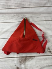 CARMEN SANDIEGO RED Triangular ADJUSTABLE BACKPACK BAG by Spirit Halloween
