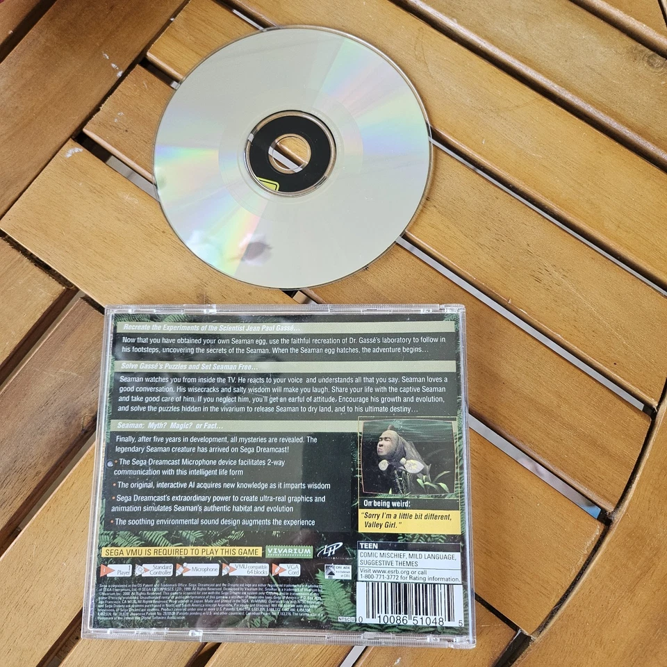 Seaman (Sega Dreamcast, 2000) - Sin manual - Probado y funcionando Foto 3 de 4
