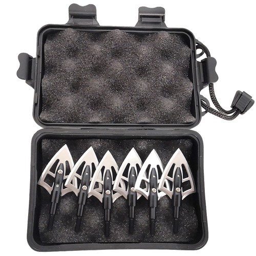 6/12pcs Hunting Broadheads Blade Arrowheads 100gr Crossbow Bow Archery Arrow Tip - Picture 4 of 17