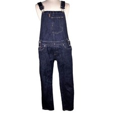 Levi s Women s Bib Overalls Small Dark Wash Denim Straight Leg 28239