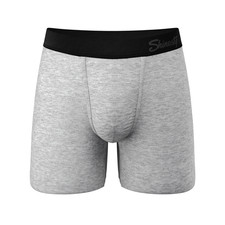Intramural Champ: Heathered Grey Ball Hammock  Pouch Boxer Briefs