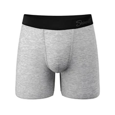 Intramural Champ: Heathered Grey Ball Hammock® Pouch Boxer Briefs