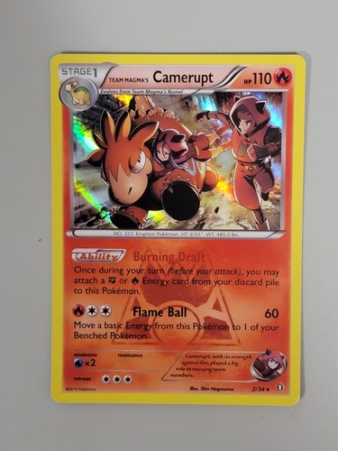 Team Magma's Camerupt 2/34 Pokemon XY Double Crisis 2015 Holo 