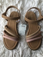 Pair Of Girls Sandal Size 2 Beach Slip On Casual Dressy Everyday School Shoes