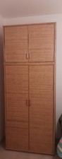 Armadio 4 ante In vimini  rattan bamboo Stile etnico
