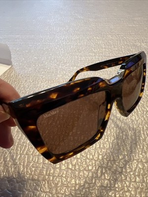 MAX MARA Sunglasses Size 56  140mm Tortoise SUNGLASSES NEW