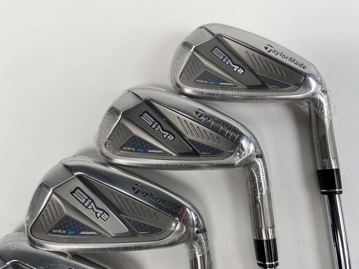 TaylorMade SIM2 MAX Iron Set 5-PW+AW KBS Max MT 85g Stiff