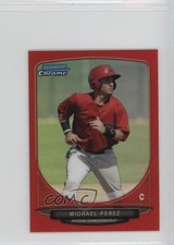 2013 Bowman Chrome Minis Red Refractor 10/10 Michael Perez #51 0wp8