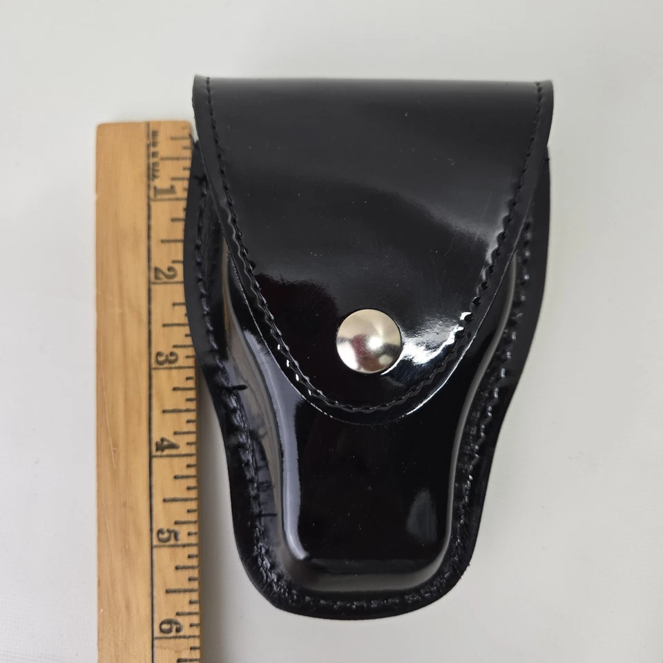 Estuche para esposas de cuero Boston 5518-2 negro C2007 Foto 3 de 4