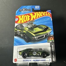 Hot Wheels 68 Corvette-Gas Monkey Garage HYY74 HW Dream Garage Green 5/5