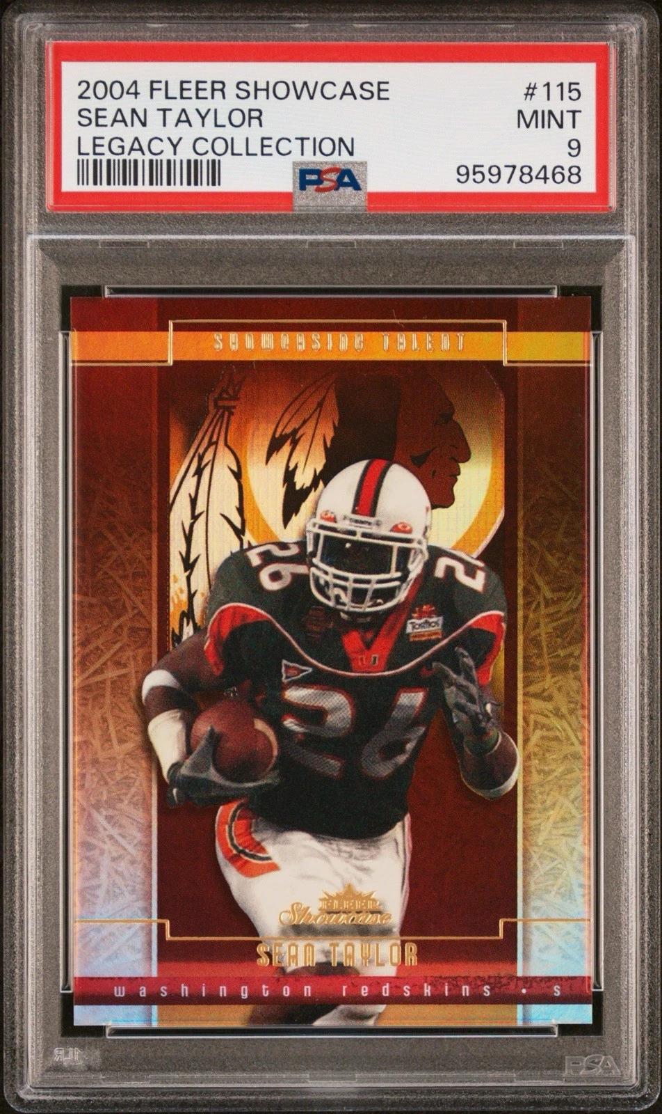 Sean Taylor Fleer Showcase #115 Legacy Collection