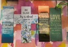 Bible Verse Bookmarks Lot of 4. - New - Inspirational Scripture / Faith