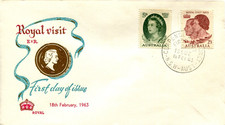 1963 Royal Visit - Royal FDC Teal