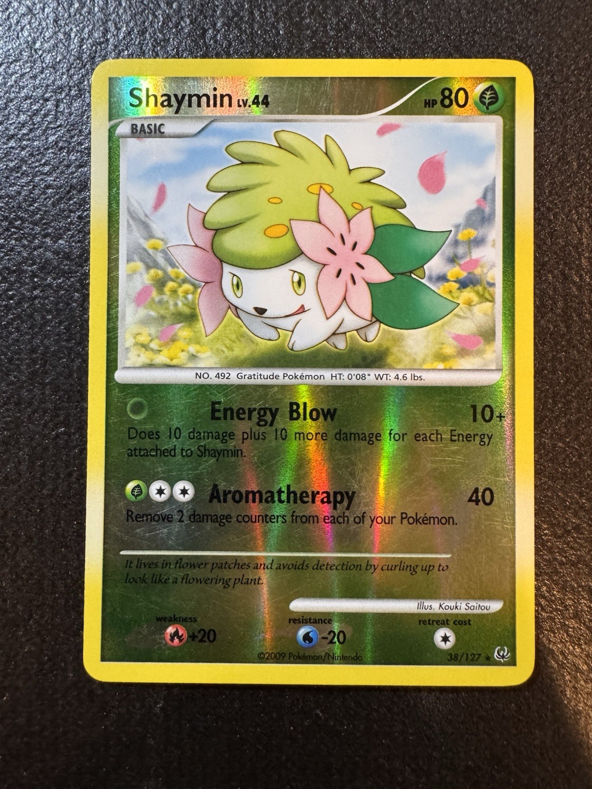 Pokemon TCG Shaymin Platinum Reverse Holo Rare #38/127