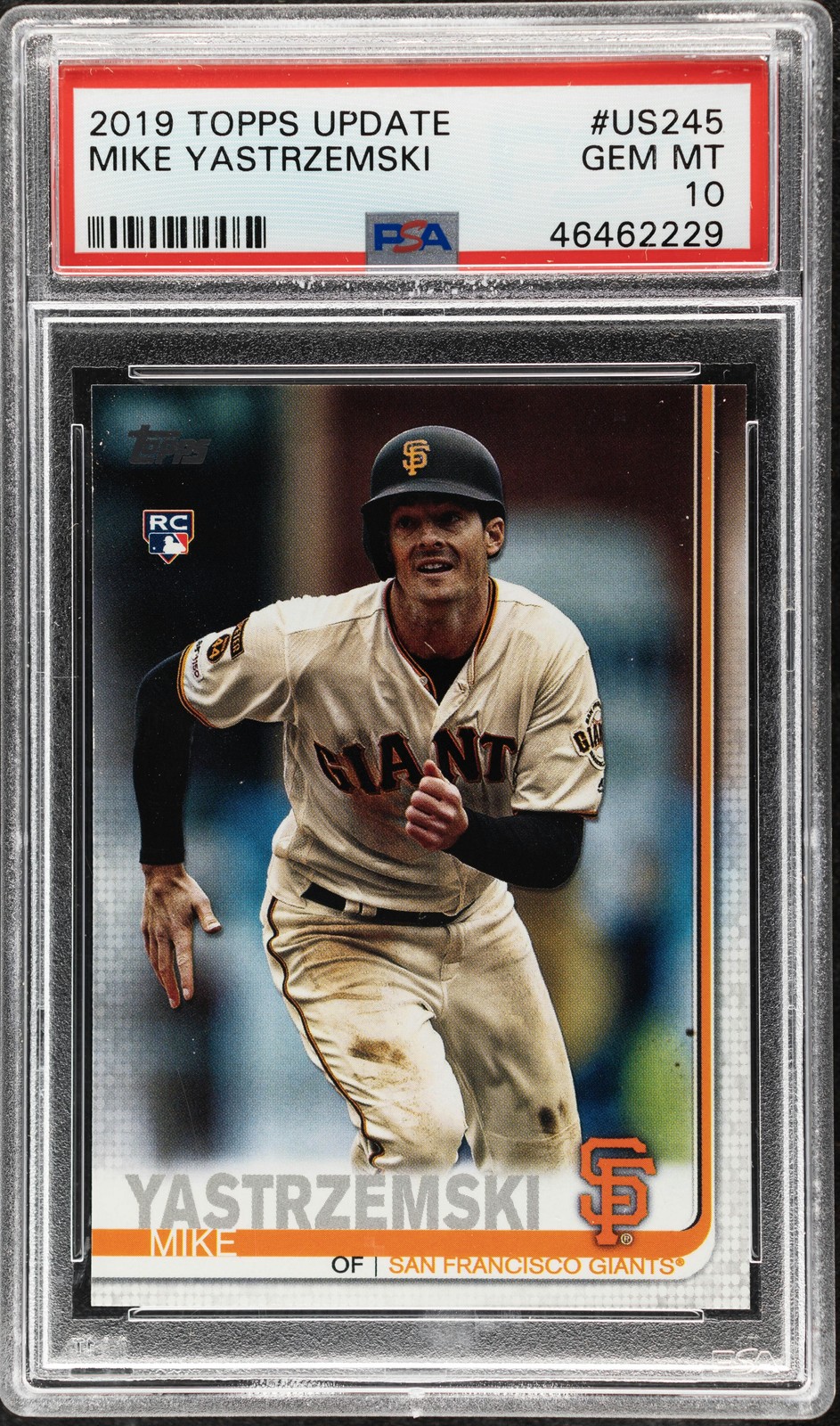 2019 Topps Update Mike Yastrzemski #US245 PSA 10 Rookie RC