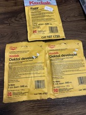 Kodak Lot 1 Fixer 2 Dektol Developer 6oz 4.5o...