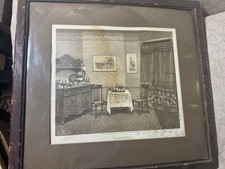 Rara antica stampa "Tappata" Oskar Onken & Company 1894 - incorniciata