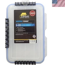 Plano 3640 Waterproof Tackle Box with 20 Adjustable Compartments for Fishermen