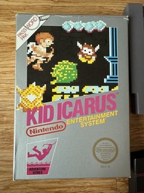 Kid Icarus (Nintendo NES, 1987) &ndash;  With Box And Sleeve. 5 Screw Cartridge