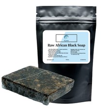 Raw African Black Soap 10 lb. - 100 Pure Natural Organic From Ghana Body W...