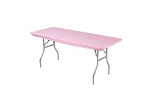6' x 30" Kwik-Cover is a lightweight, elastic fitted vinyl table cover with spec