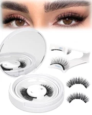 Natural Look Magnetic Eyelashes Kit - Reusable & Easy to Apply Lashes