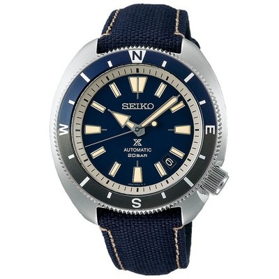 NEW SEIKO Prospex SRPG15K1 Tortoise Sapphire Blue Automatic Nylon Watch SRPG15