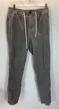 Vuori Men's Corduroy Optimist Pants Elastic Drawstring Waistband Gray Size S