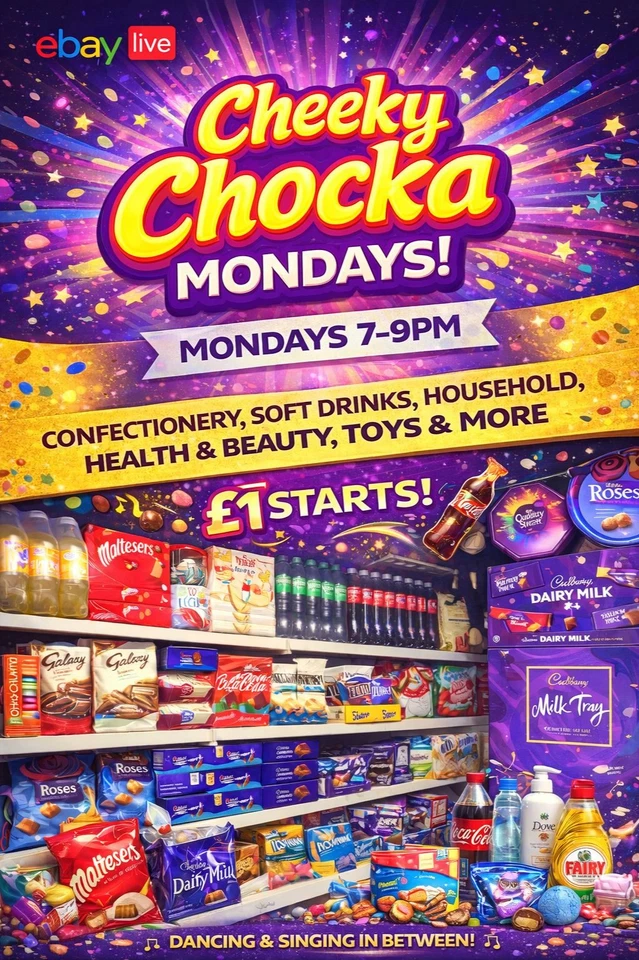 Tuesday (Due to Bank Holiday) Cheeky Chocka Mondays Clearance Confectionery