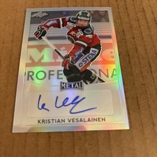 2017 Metal AUTO SILVER Kristian Vesalainen RC #BA-KVI Hockey Card (f3)
