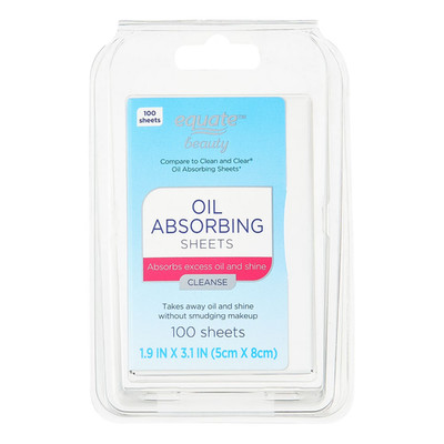 2 PACKS Equate Beauty Oil Absorbing Sheets 100 Ct Remove Oil & Shine Blotting