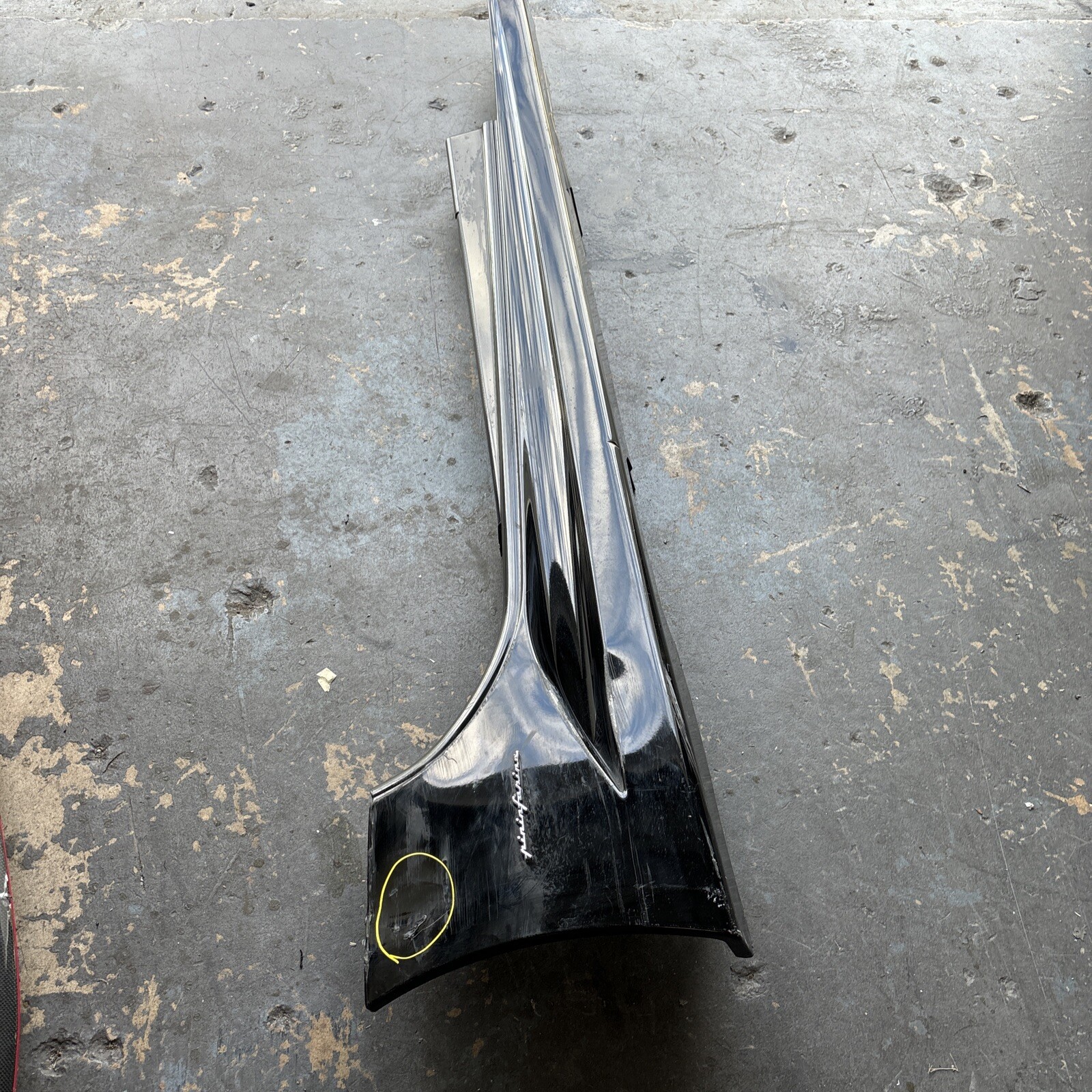 08-14 FERRARI CALIFORNIA RIGHT RH PASSENGER SIDE SKIRT ROCKER MOLD #2275