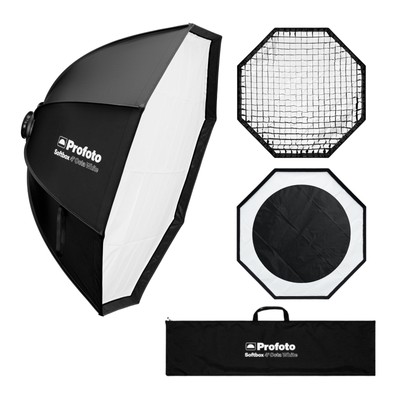 Profoto Softbox 4 Feet Octa White Interior Light Modifier and Edge Mask Bundle