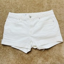 Gap White Slim Cut Off Shorts