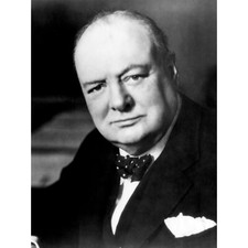 Prime Minister UK Winston Churchill Photo Large Wall Art Print 18X24 In