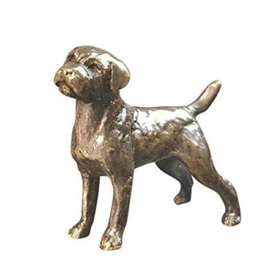 Butler & Peach detaillierter kleiner Terrier Hund mit massiver Bronzerand 2072